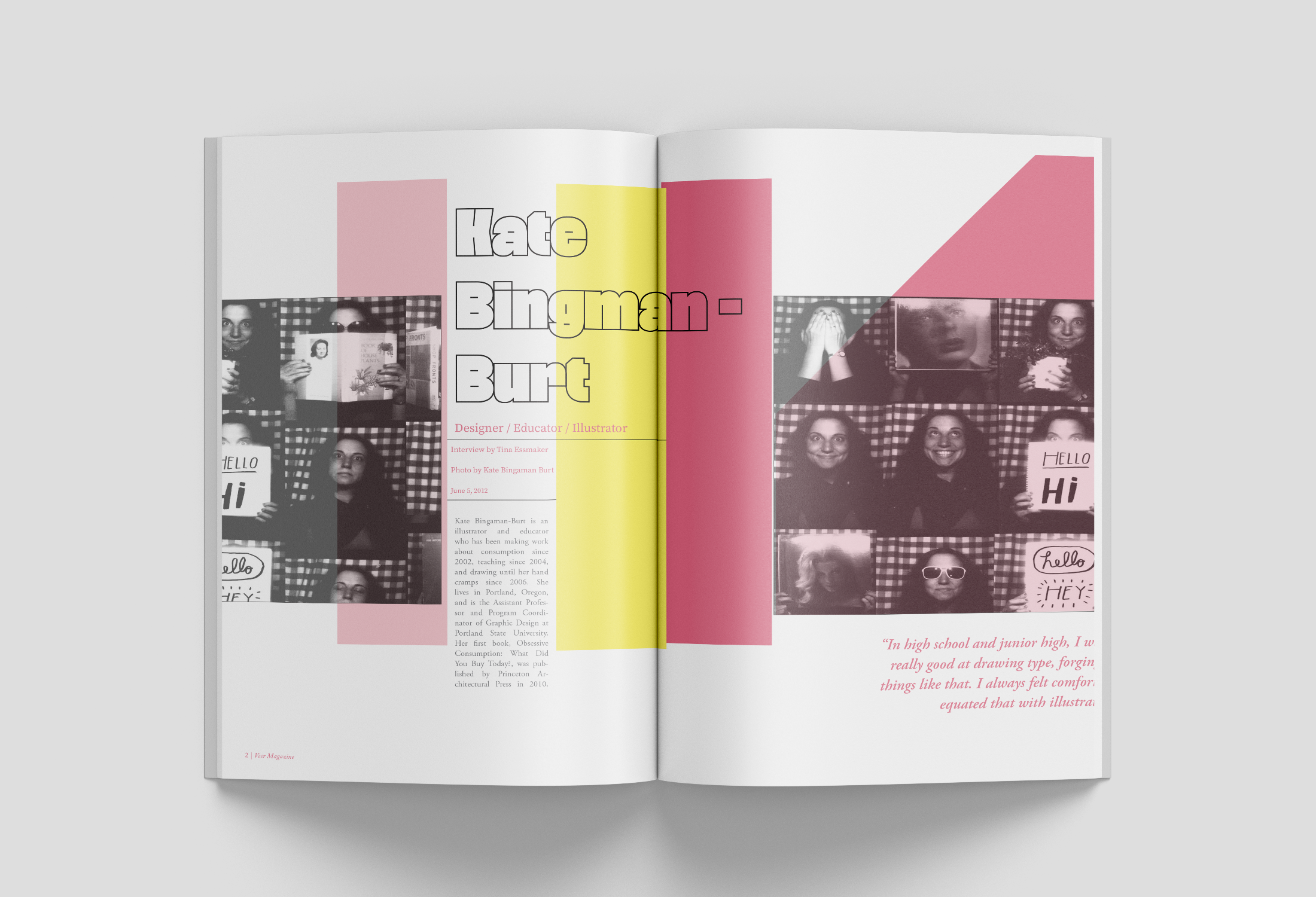 Zine design mockup